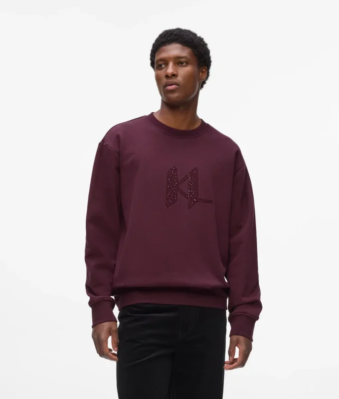 Sudadera con monograma de lentejuelas Sudadera con monograma de lentejuelas