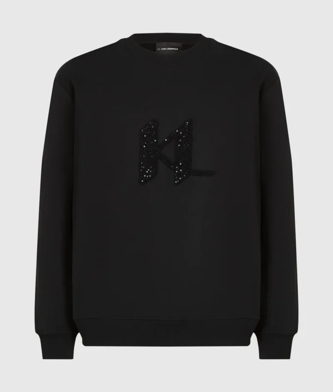 Sudadera con monograma de lentejuelas Sudadera con monograma de lentejuelas