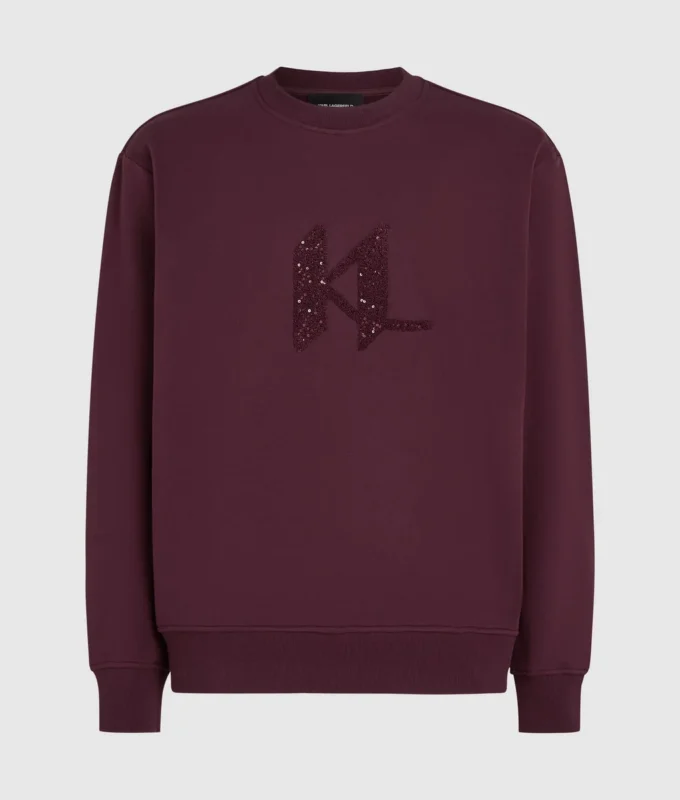 Sudadera con monograma de lentejuelas Sudadera con monograma de lentejuelas