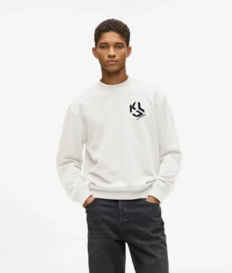 Sudadera con parche monograma