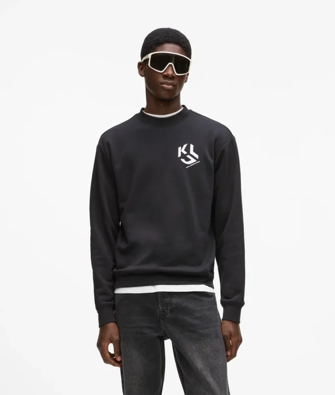 Sudadera con parche monograma Sudadera con parche monograma