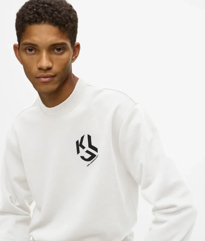 Sudadera con parche monograma Sudadera con parche monograma