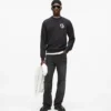 Sudadera con parche monograma Sudadera con parche monograma
