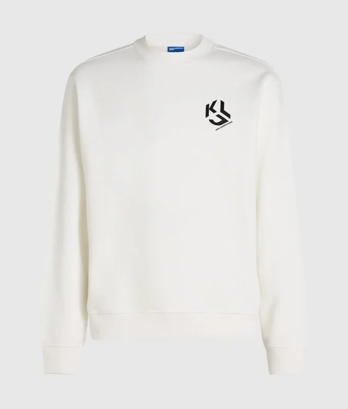 Sudadera con parche monograma Sudadera con parche monograma