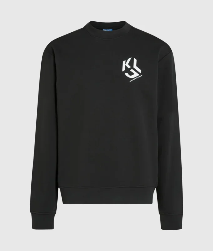Sudadera con parche monograma Sudadera con parche monograma