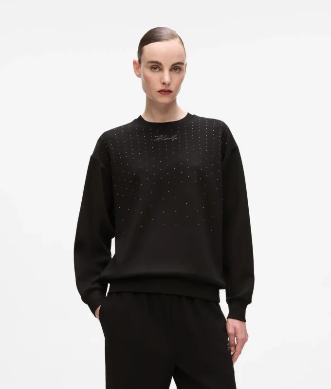 Sudadera con pedrería