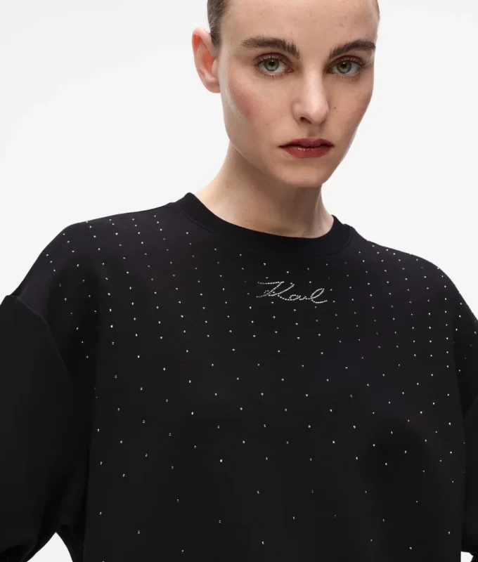 Sudadera con pedrería
