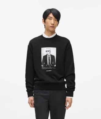 Sudadera con retrato de Karl
