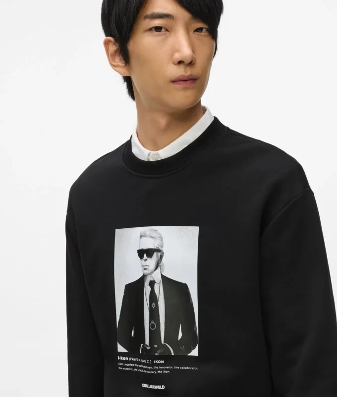 Sudadera con retrato de Karl Sudadera con retrato de Karl