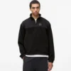 Sudadera de felpa con media cremallera Sudadera de felpa con media cremallera