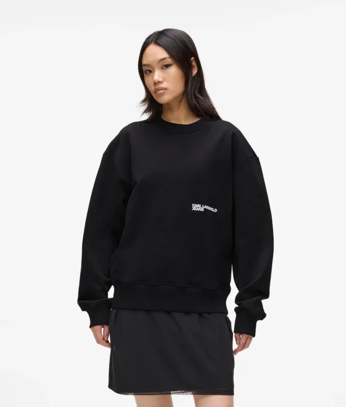 Sudadera relajada con cita de Karl Sudadera relajada con cita de Karl