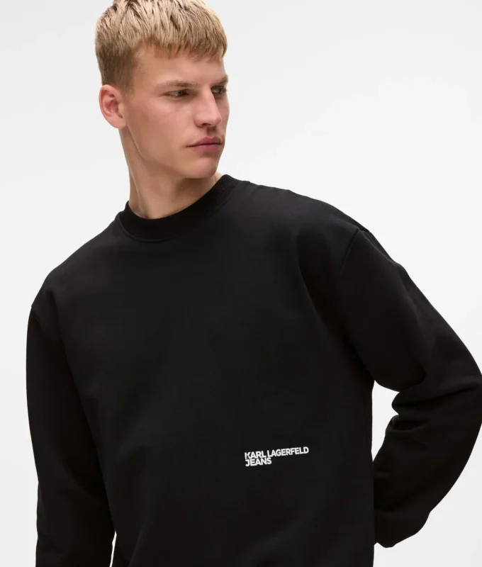Sudadera relajada con cita de Karl Sudadera relajada con cita de Karl