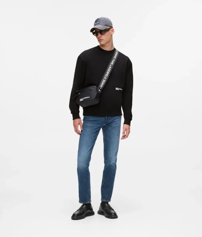 Sudadera relajada con cita de Karl Sudadera relajada con cita de Karl