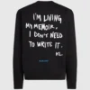 Sudadera relajada con cita de Karl Sudadera relajada con cita de Karl