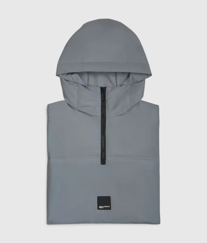 Sudadera sin mangas con capucha reflectante