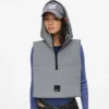 Sudadera sin mangas con capucha reflectante