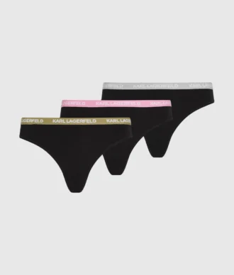 Tanga con cintura multicolor – Pack de 3