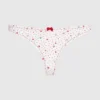 Tanga con estampado de corazones Tanga con estampado de corazones