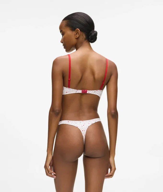 Tanga con estampado de corazones Tanga con estampado de corazones