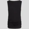 TOP CON CUELLO BARCO Y FRUNCIDOS TOP CON CUELLO BARCO Y FRUNCIDOS