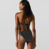 Top de bikini bandeau metalizado Top de bikini bandeau metalizado