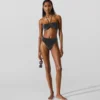 Top de bikini bandeau metalizado Top de bikini bandeau metalizado