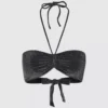 Top de bikini bandeau metalizado Top de bikini bandeau metalizado
