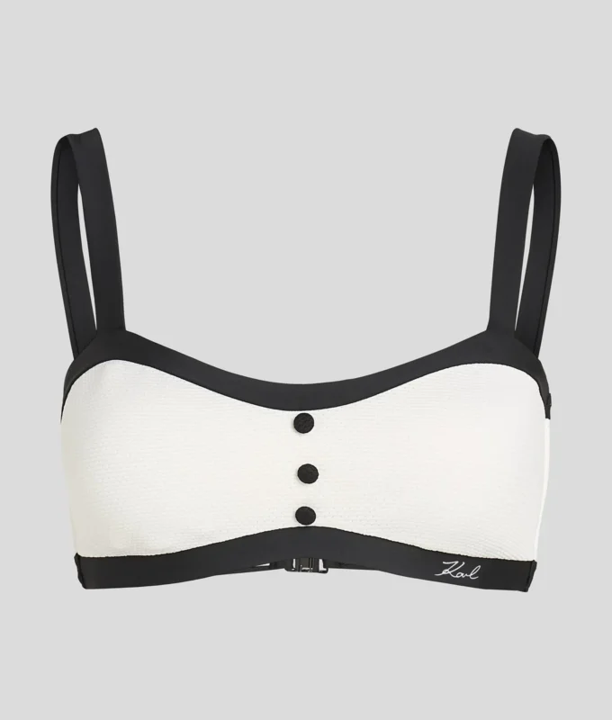 TOP DE BIKINI BANDEAU MONOCROMÁTICO TOP DE BIKINI BANDEAU MONOCROMÁTICO