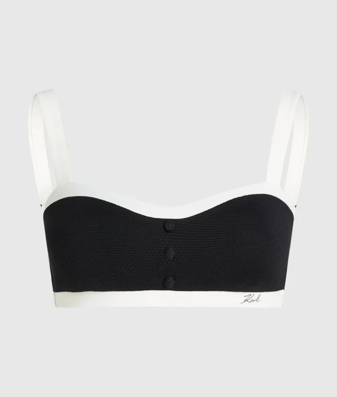TOP DE BIKINI BANDEAU MONOCROMÁTICO TOP DE BIKINI BANDEAU MONOCROMÁTICO