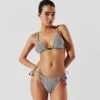 TOP DE BIKINI TRIANGULAR A RAYAS IKON TOP DE BIKINI TRIANGULAR A RAYAS IKON