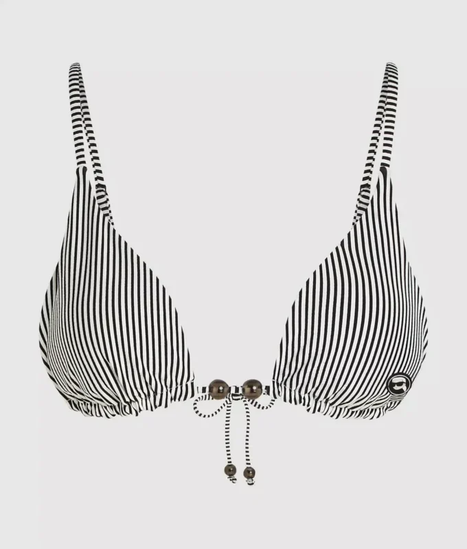 TOP DE BIKINI TRIANGULAR A RAYAS IKON TOP DE BIKINI TRIANGULAR A RAYAS IKON