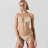 TOP DE BIKINI TRIANGULAR BRILLANTE TOP DE BIKINI TRIANGULAR BRILLANTE