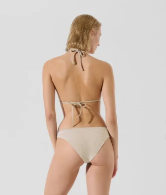 TOP DE BIKINI TRIANGULAR BRILLANTE TOP DE BIKINI TRIANGULAR BRILLANTE