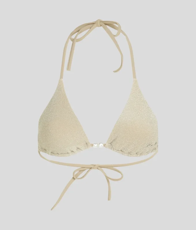 TOP DE BIKINI TRIANGULAR BRILLANTE TOP DE BIKINI TRIANGULAR BRILLANTE