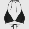 Top de bikini triangular festoneado Top de bikini triangular festoneado