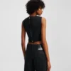 TOP DE DENIM RECUBIERTO TOP DE DENIM RECUBIERTO