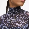 Top de malla con estampado integral Top de malla con estampado integral