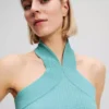 TOP DE PUNTO CON CUELLO HALTER TOP DE PUNTO CON CUELLO HALTER
