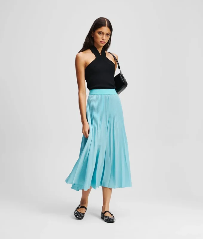 TOP DE PUNTO CON CUELLO HALTER TOP DE PUNTO CON CUELLO HALTER