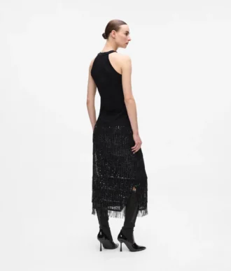 Top halter con pedrería