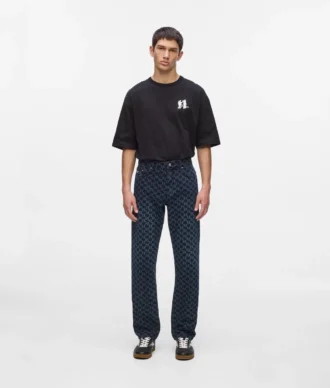Vaqueros con estampado Monogram integral