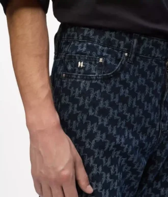 Vaqueros con estampado Monogram integral