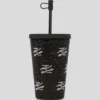 VASO PARA LLEVAR CON AUTÓGRAFO DE STRASS
