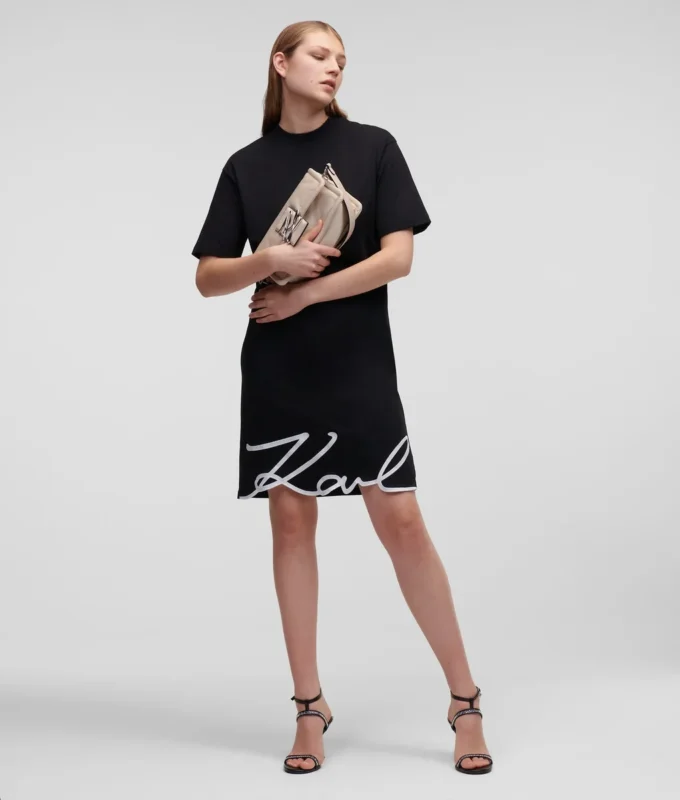 VESTIDO CAMISERA CON DOBLADILLO SIGNATURE VESTIDO CAMISERA CON DOBLADILLO SIGNATURE