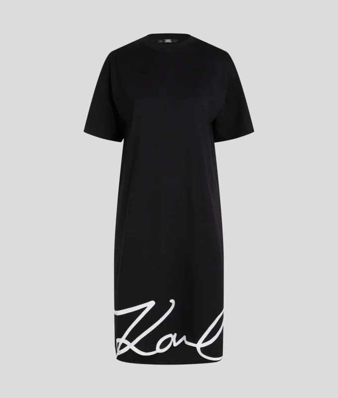 VESTIDO CAMISERA CON DOBLADILLO SIGNATURE VESTIDO CAMISERA CON DOBLADILLO SIGNATURE