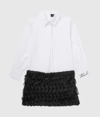 Vestido camisero para niña