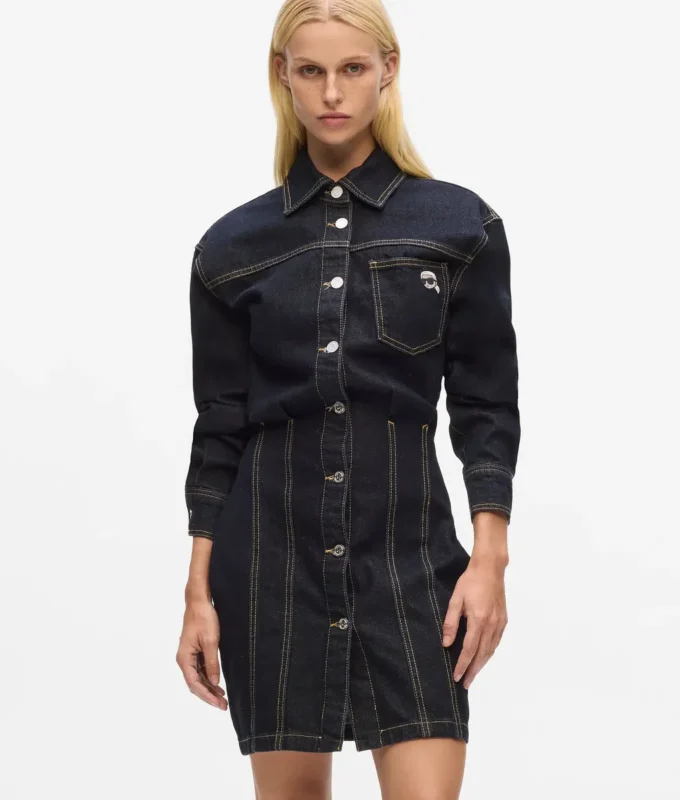 Vestido camisero vaquero Ikon Vestido camisero vaquero Ikon