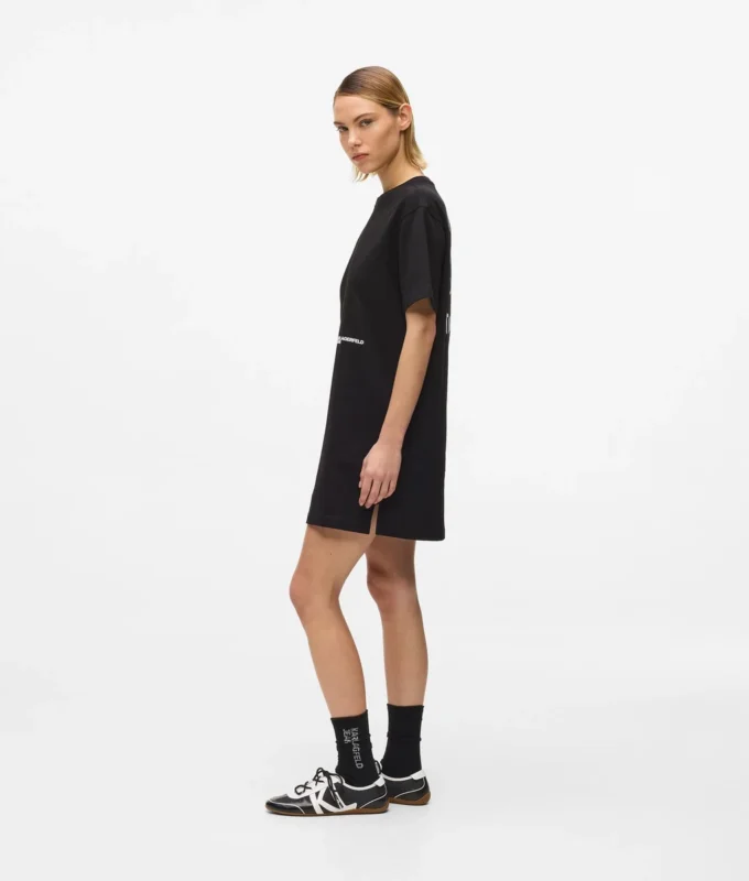 Vestido camiseta con cita de Karl Vestido camiseta con cita de Karl