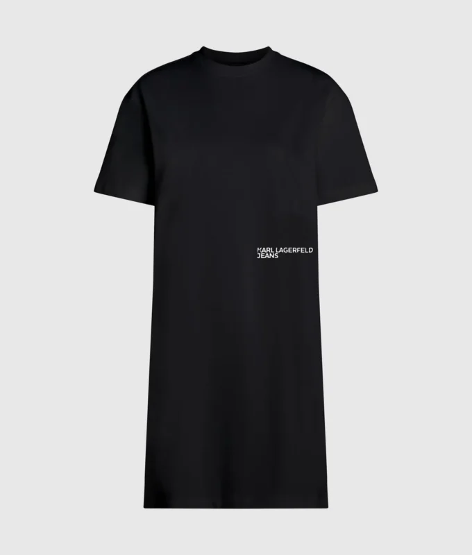 Vestido camiseta con cita de Karl Vestido camiseta con cita de Karl