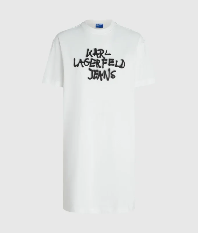 Vestido camiseta con grafiti Vestido camiseta con grafiti
